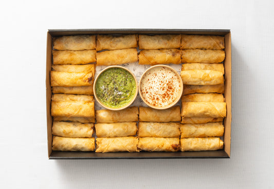 Beef nacho spring roll