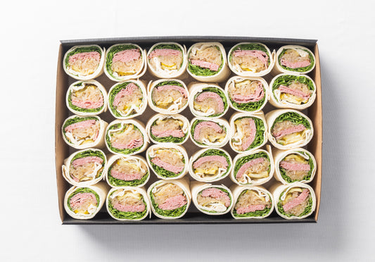 Beef pastrami, dill pickle & sauerkraut wrap