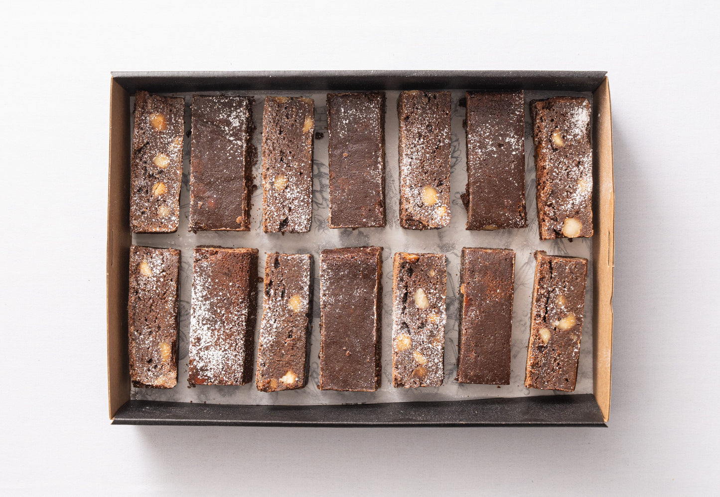 Chocolate and macadamia brownie