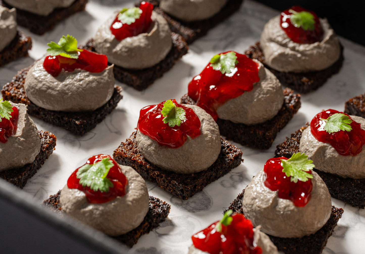 Mushroom paté & beetroot relish on rye