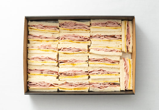 Smoked ham & cheese cocktail sandwich