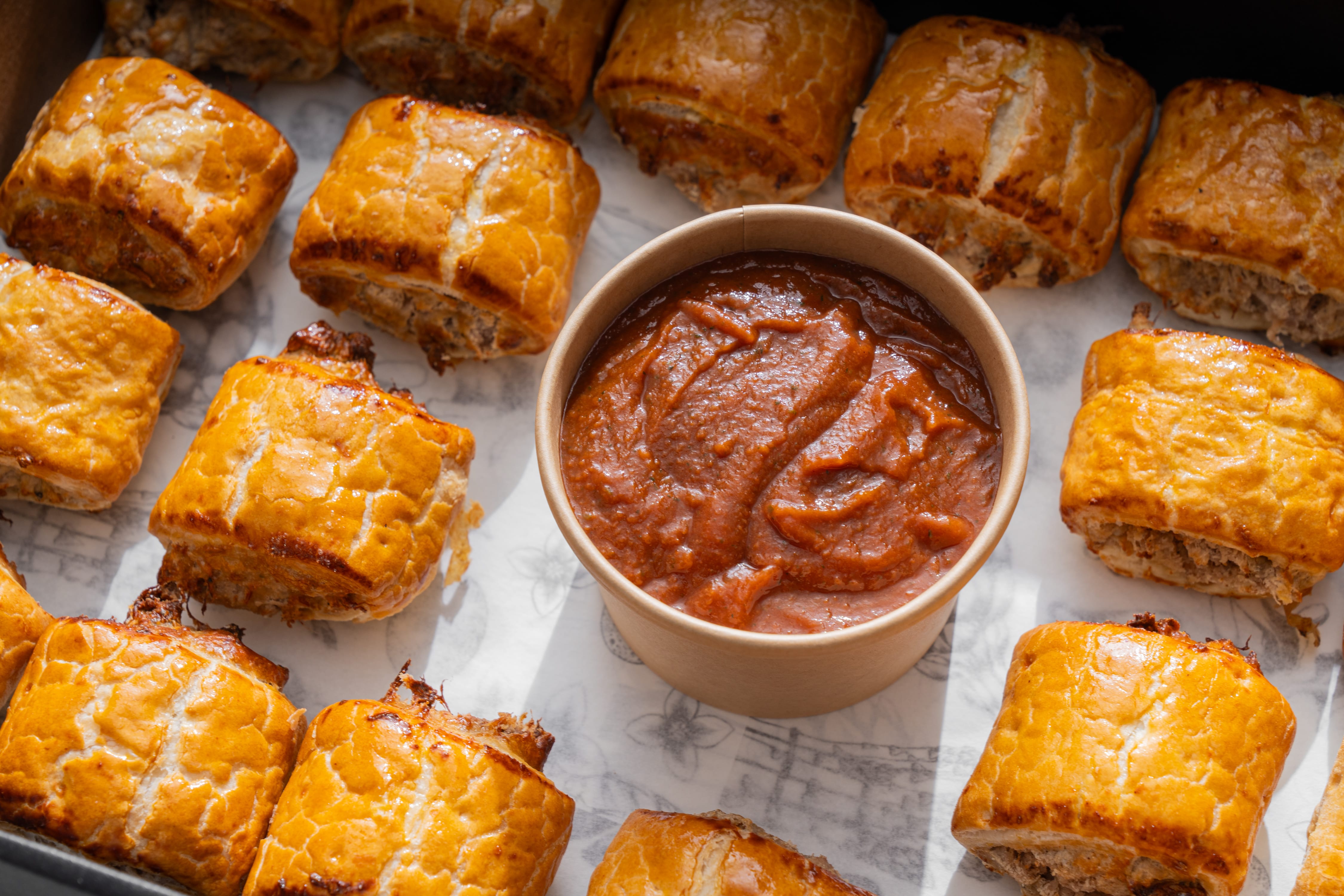 Beef sausage roll – Catering by Simon Sandall