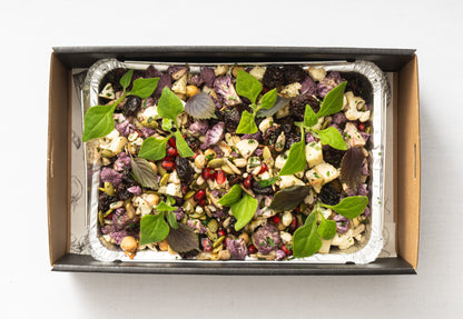 Cauliflower, pomegranate, raisin & cumin