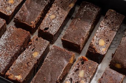 Chocolate and macadamia brownie