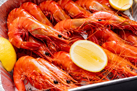 Cooked Queensland prawn