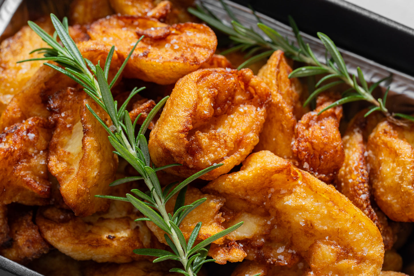 Crisp duck fat potatoes