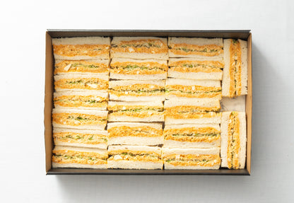 Devilled egg cocktail sandwich