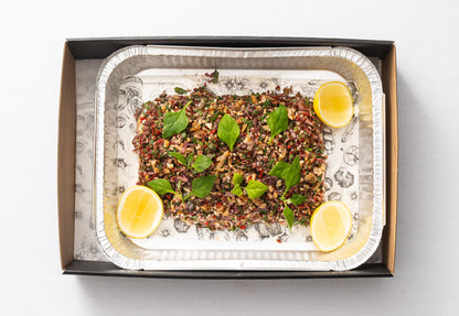 BK Salmon (cold-smoked), walnut tarator & yogurt tahini