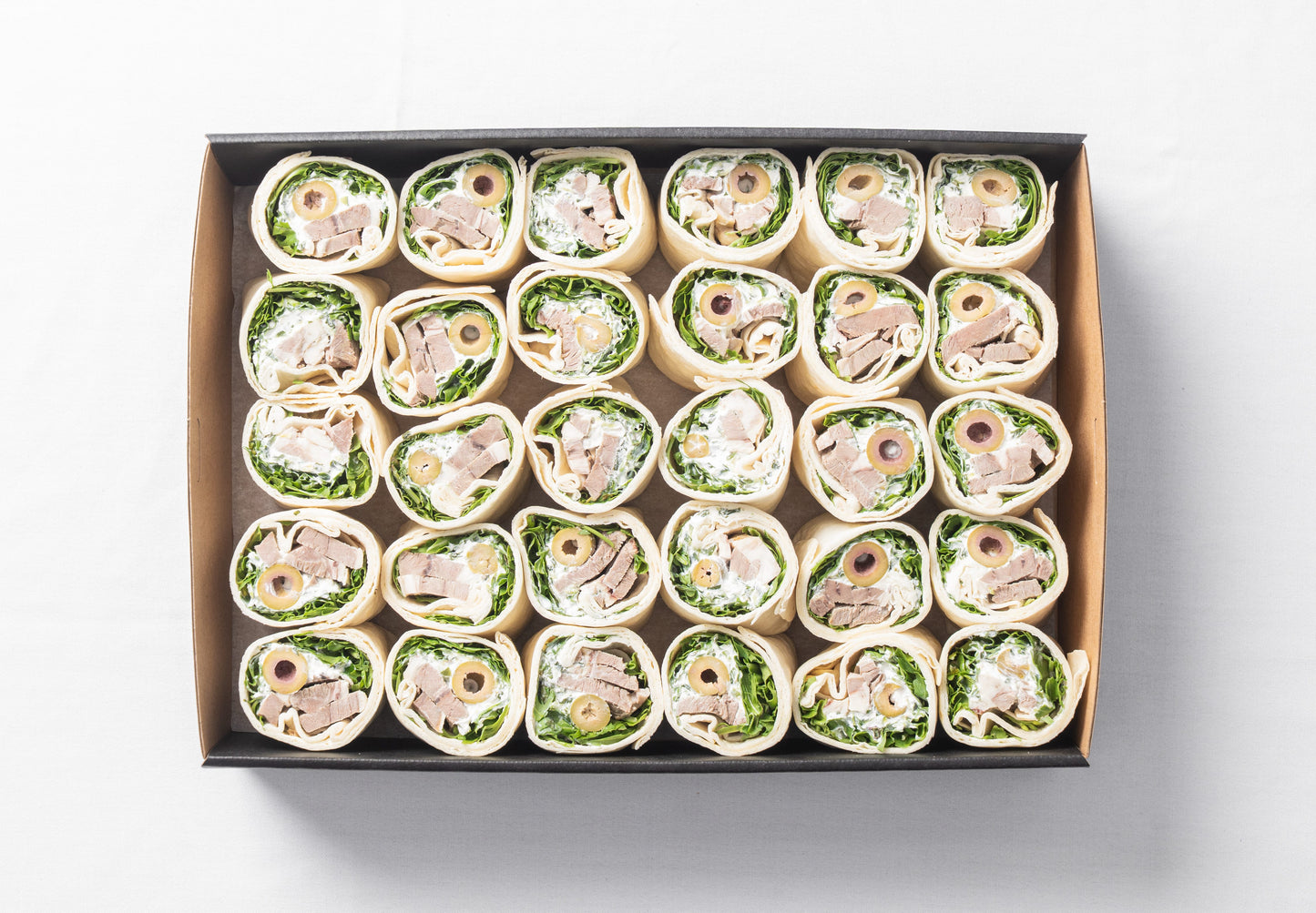 Lamb, tzatziki & olive wrap