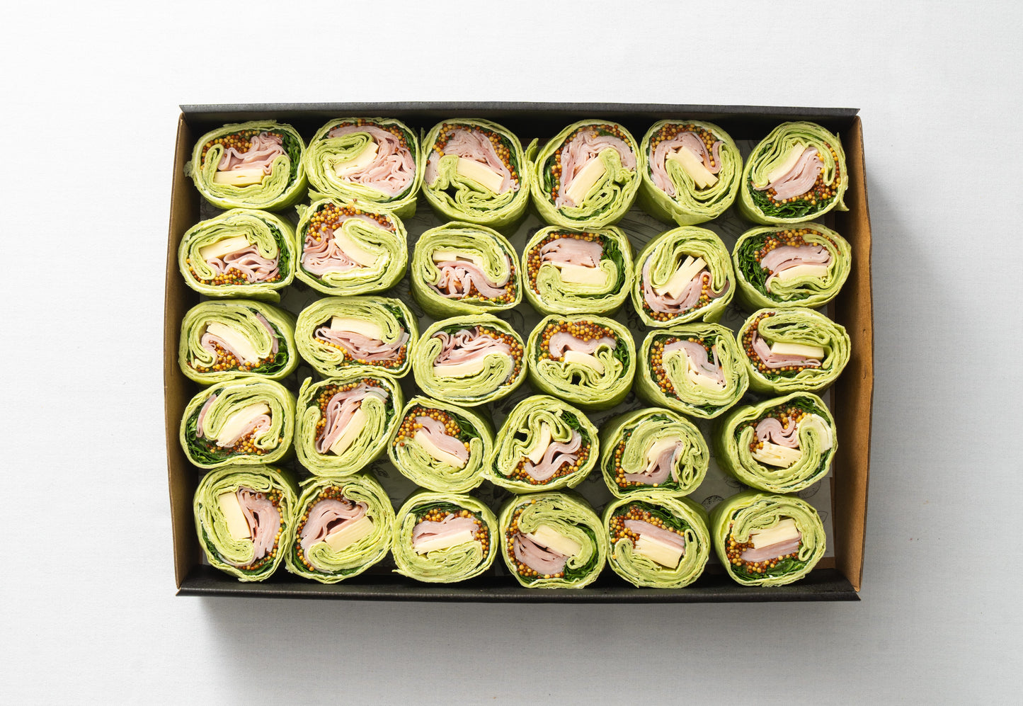 Leg ham, cheese & seeded mustard wrap