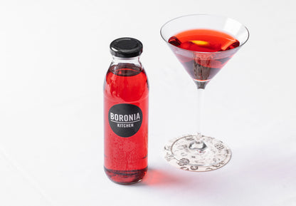 Manhattan for two - Rye whiskey, vermouth, orange & cherry