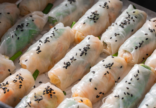 Vegetarian rice paper roll