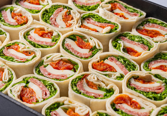 Salami, mozzarella & semi dried tomato wrap