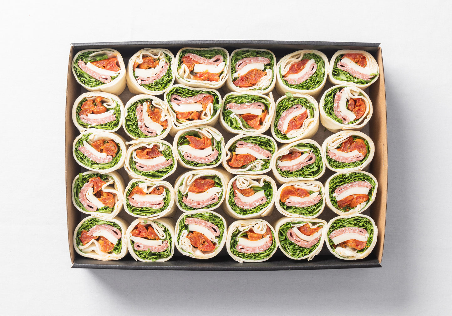 Salami, mozzarella & semi dried tomato wrap