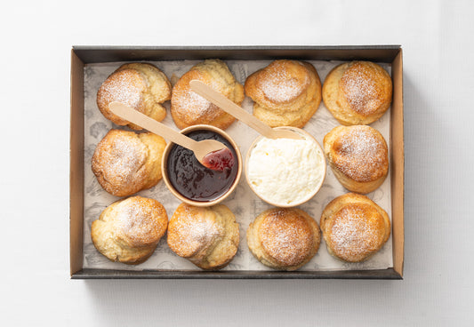 Scone with jam & cream