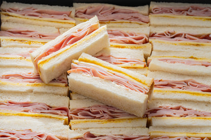 Smoked ham & cheese cocktail sandwich