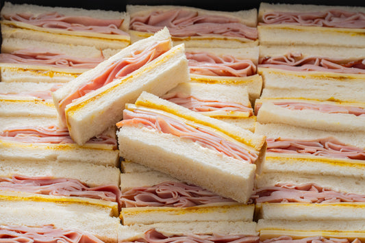 Smoked ham & cheese cocktail sandwich