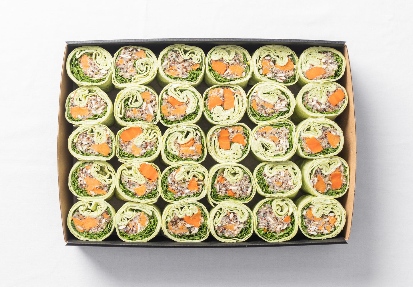 Sweet potato, quinoa & rocket wrap