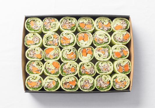 Sweet potato, quinoa & rocket wrap