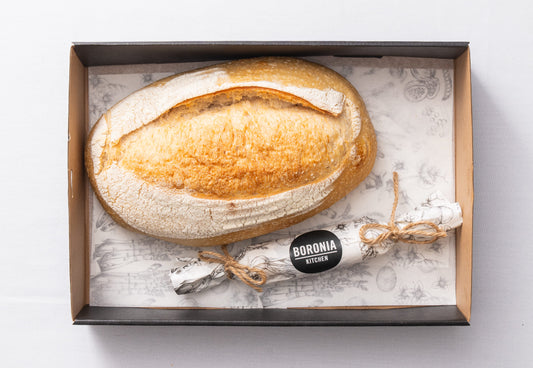 Whole sourdough loaf & butter